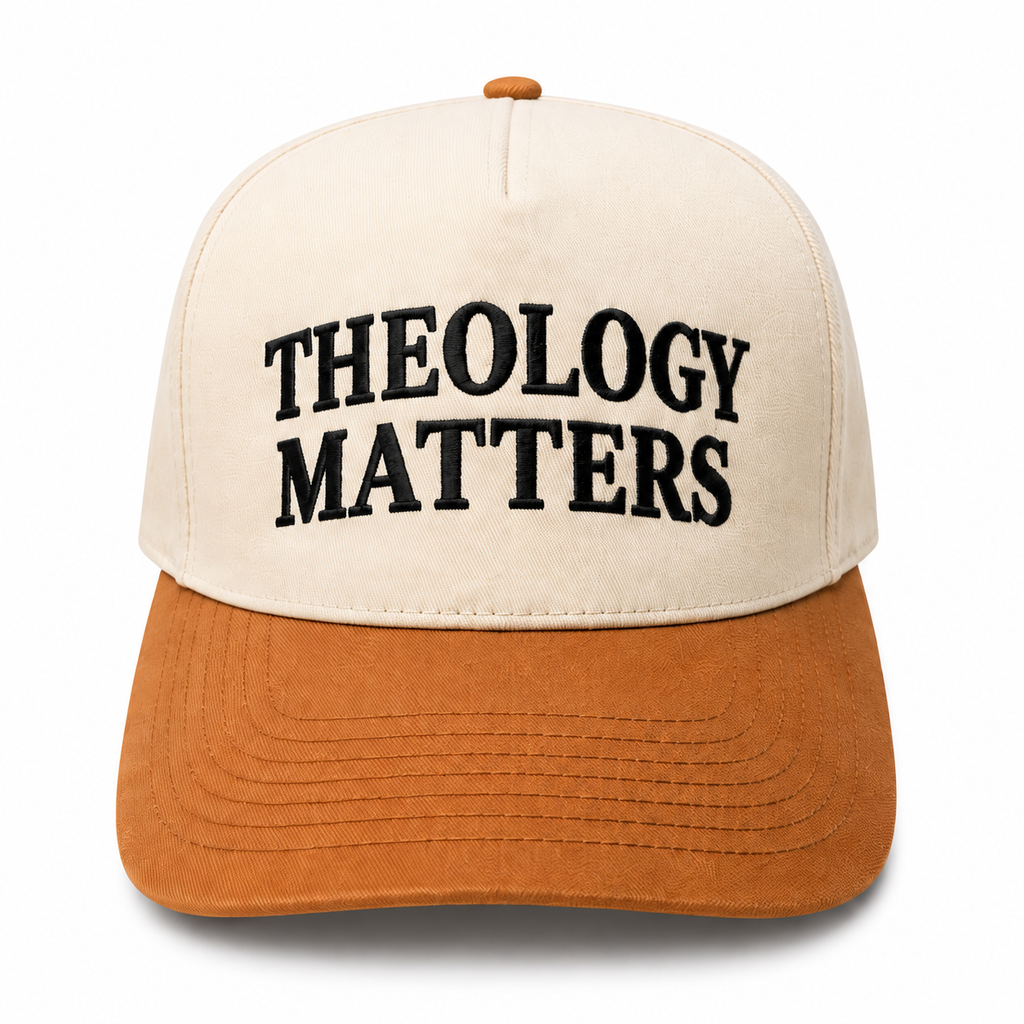 Theology Matters Cream + Brown Hat